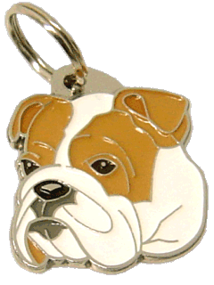 ENGELSK BULLDOGG - pet ID tag, dog ID tags, pet tags, personalized pet tags MjavHov - engraved pet tags online